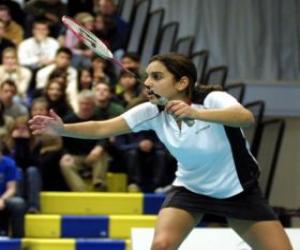 yapboz Badminton oyuncu